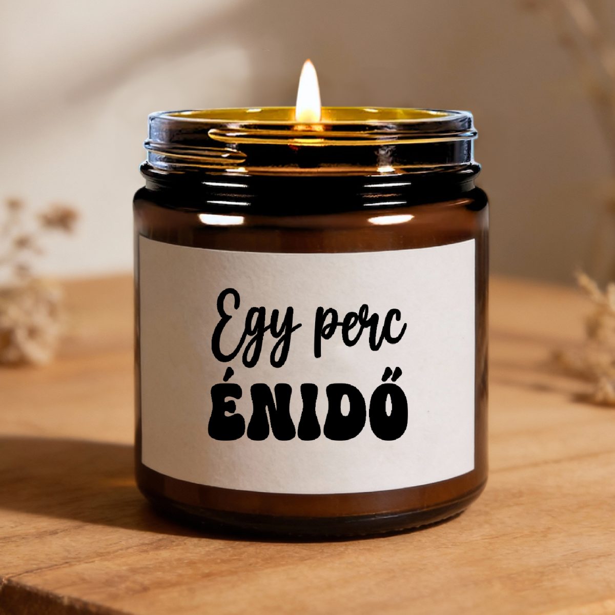 Egy perc énidő gyertya