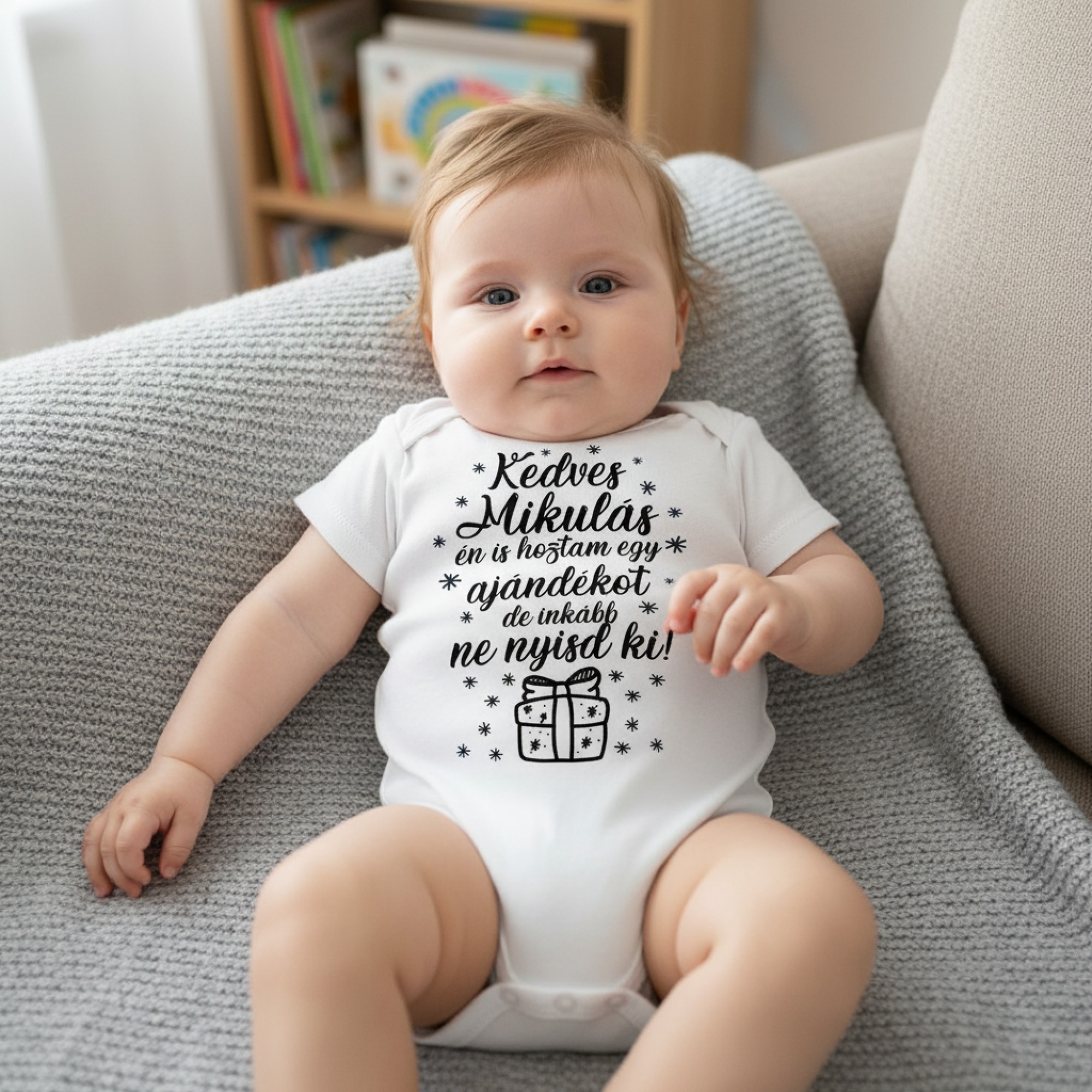 Kedves Mikulás, én is hoztam egy ajándékot gyerek body