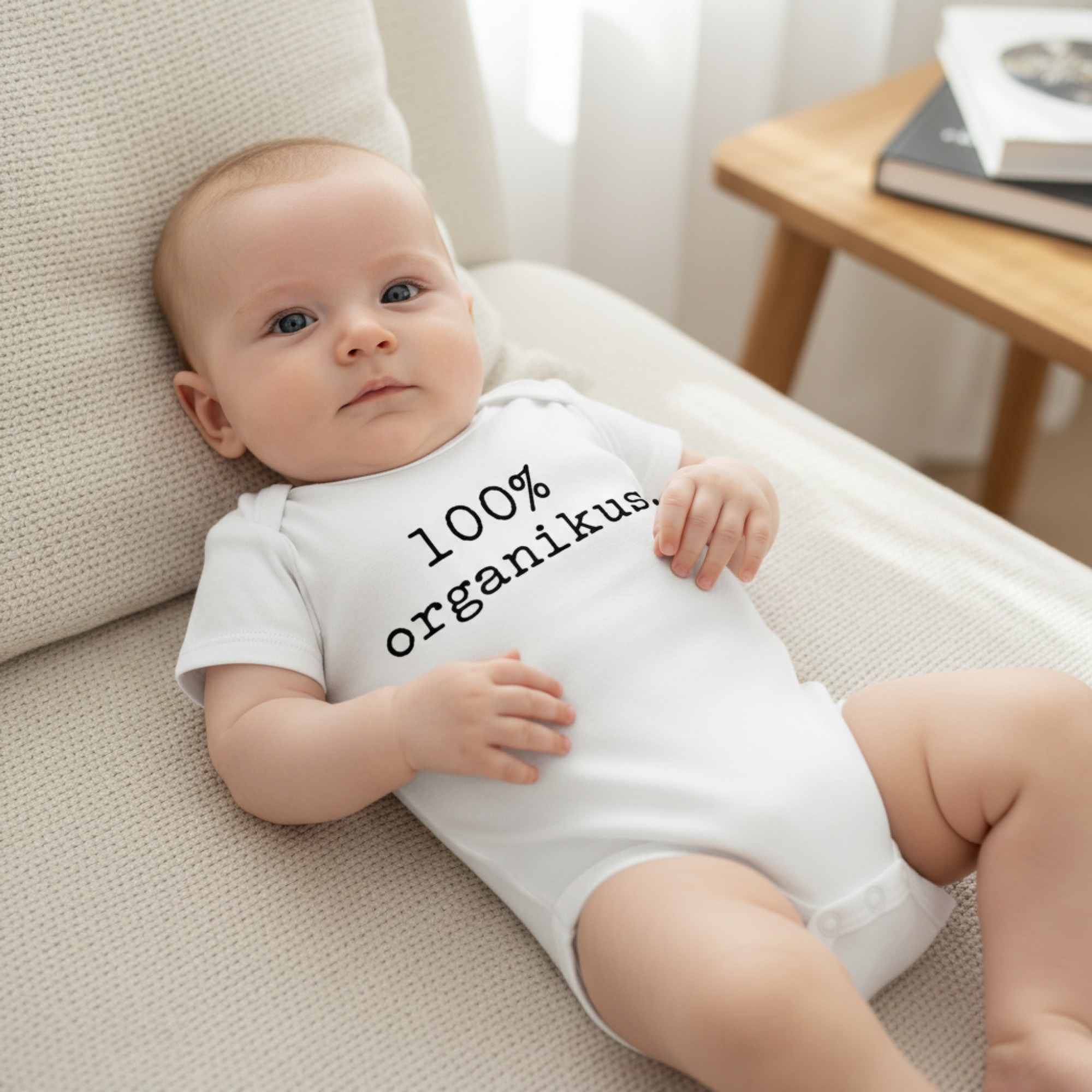 100 % organikus feliratos gyerek body