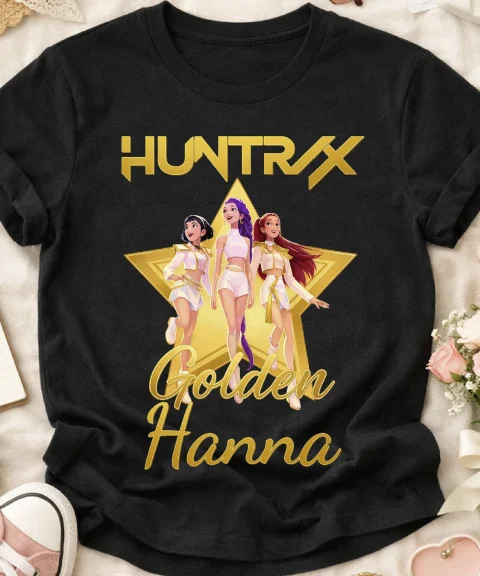 Huntrix golden póló névvel