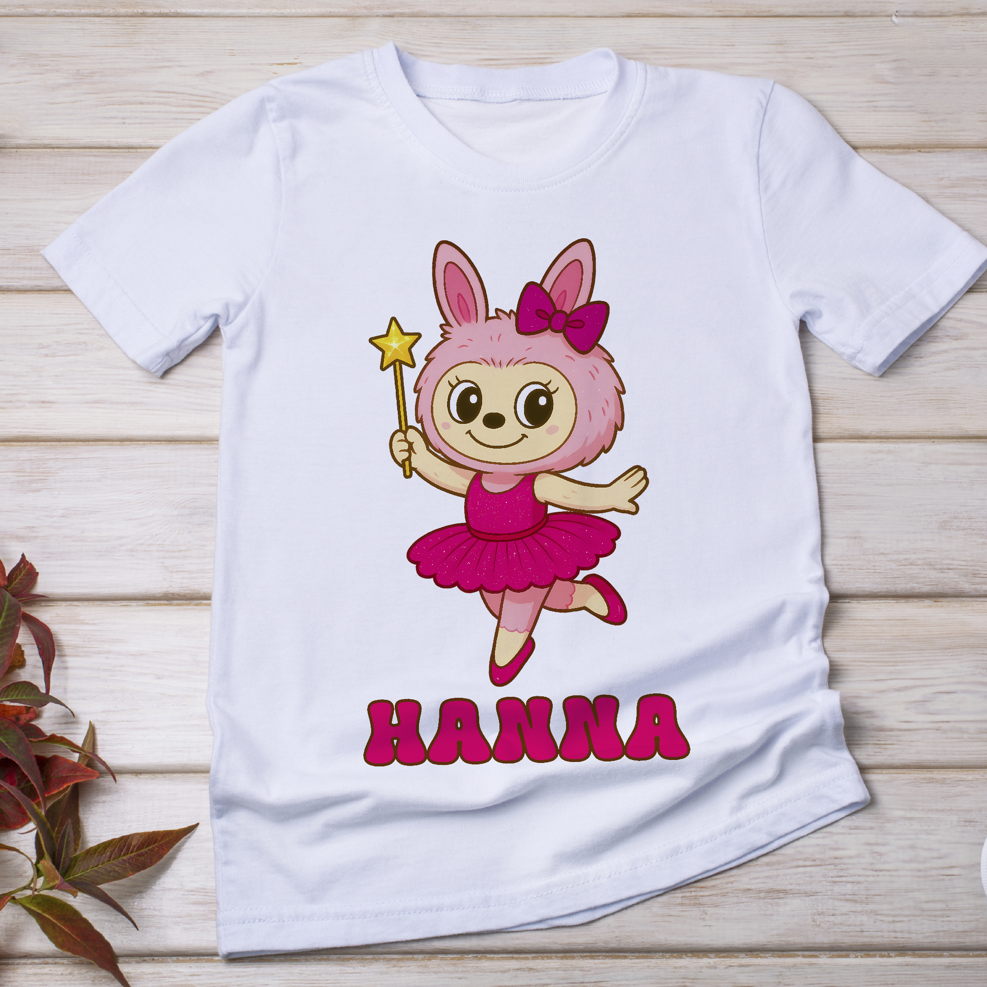 Balerina Labubus póló, névvel