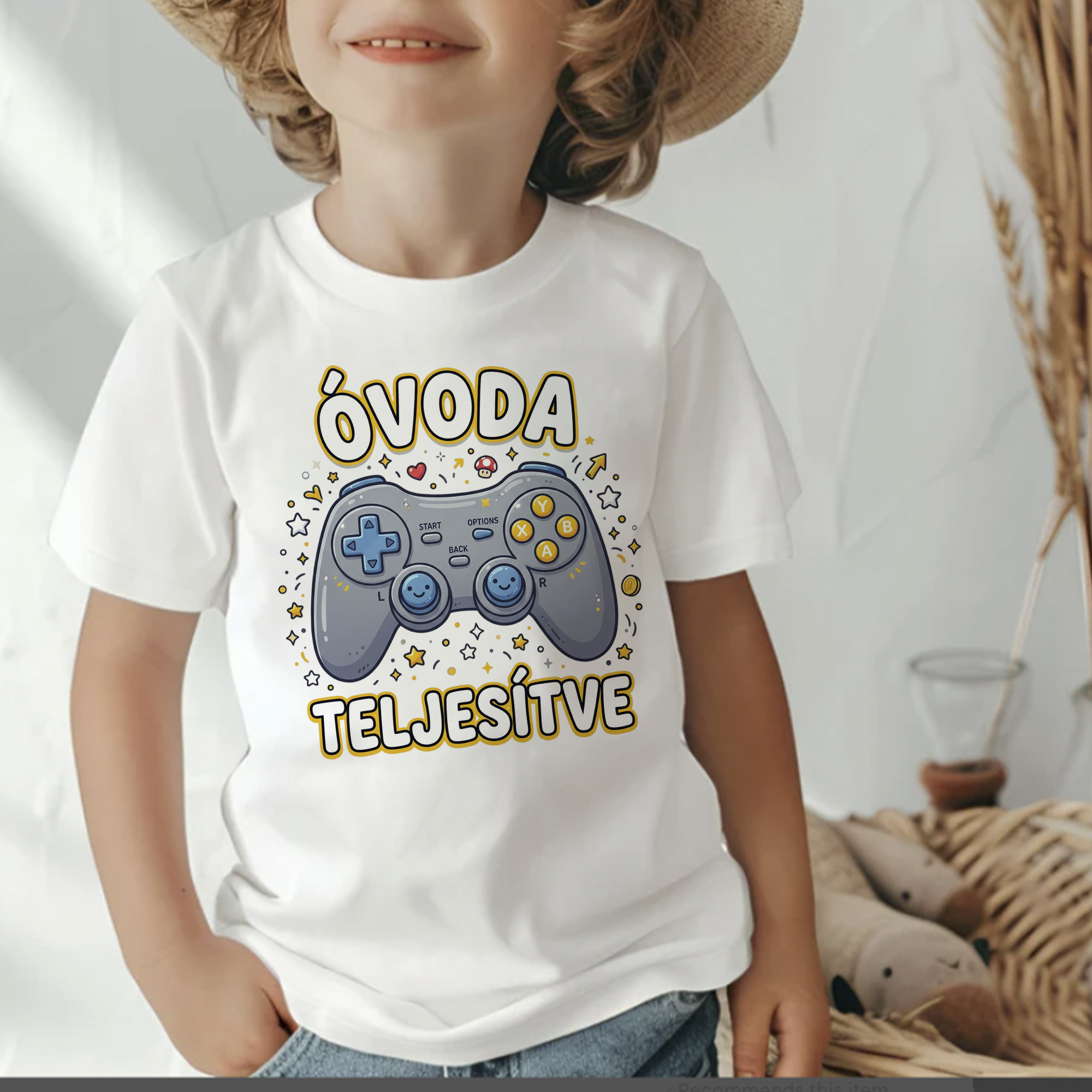 Óvoda teljesítve, gamer póló