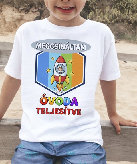Megcsináltam, óvoda teljesítve űrhajós póló