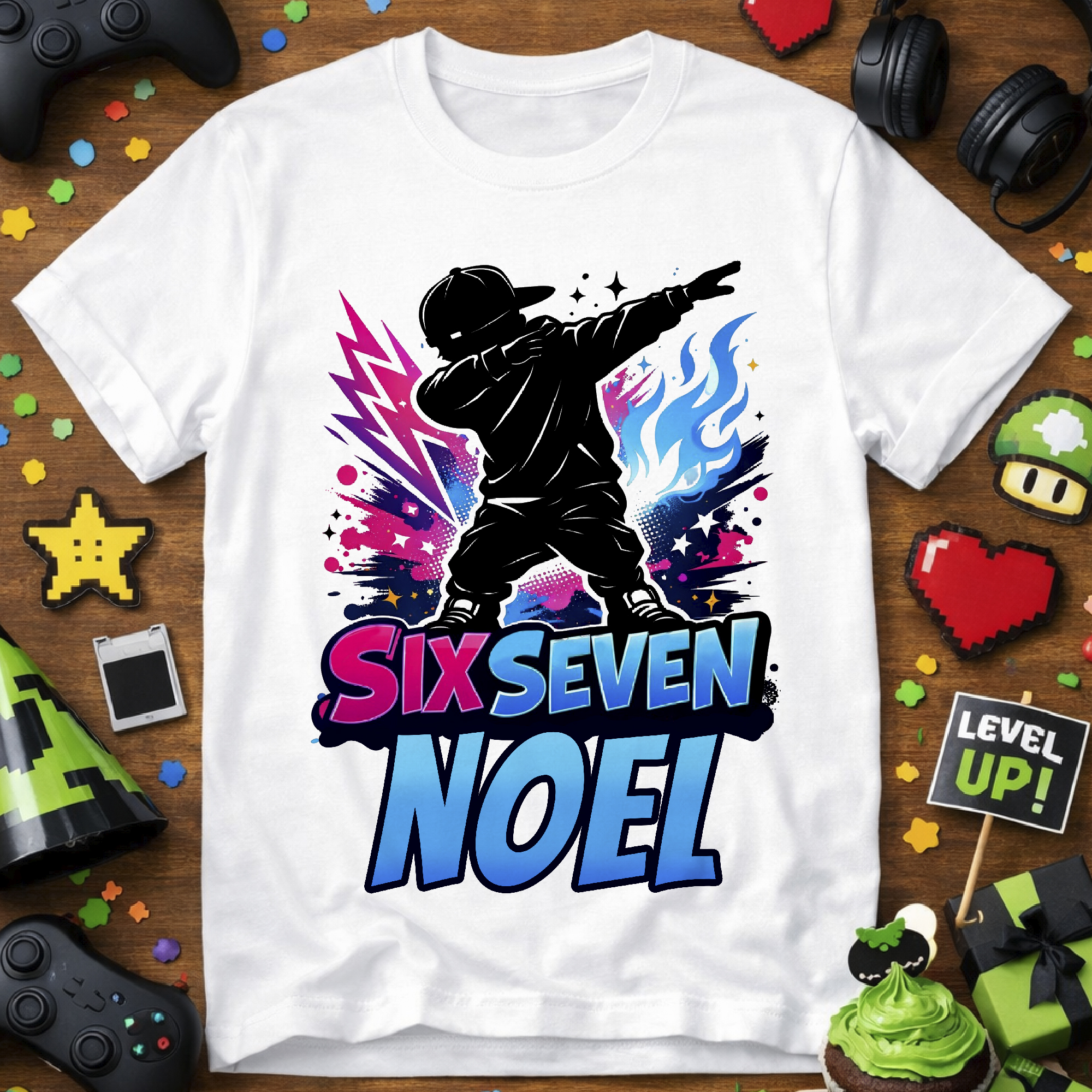 Six seven póló vagány sráccal, névvel
