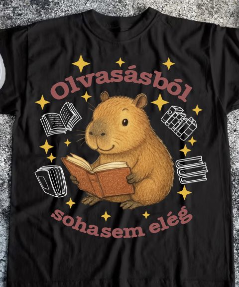 Capybara-s olvasásból sohasem elég póló