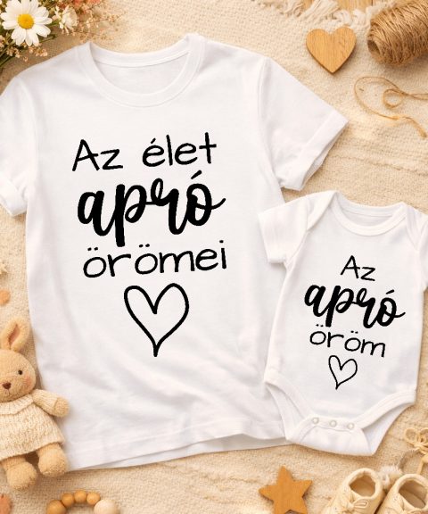 Az élet apró örömei Anya-baba páros felső