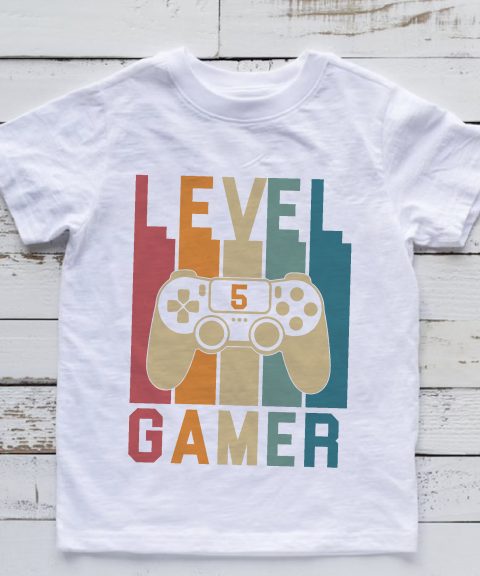 Gamer születésnapos póló, életkorral